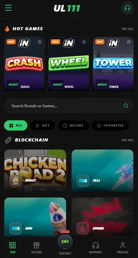 Play exciting slots and live casino games at UL111 Game online hub.