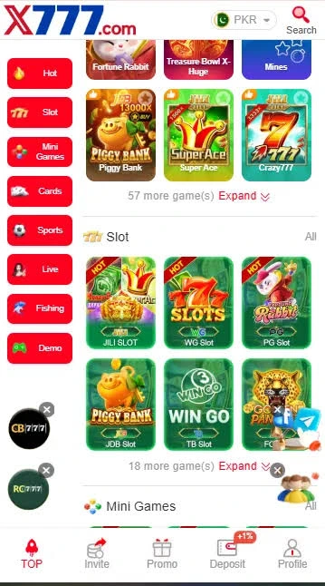 Generous welcome bonus and daily promotional offers for new members joining X777 Game.