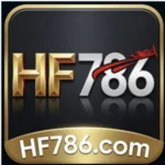 HF786 Game logo with golden text and a 786 design element on a dark green background, representing a Pakistani real-money gaming app.